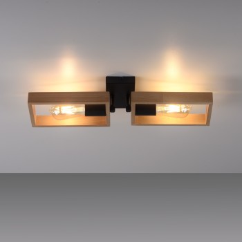 Plafoniera FRANKY negru Zuma Line 15657-18, 9.5x15 cm, 2xE27