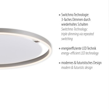 Plafoniera LED RITUS aluminiu Zuma Line 15392-95, D58.5 cm, 31.5W