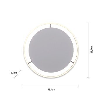 Plafoniera LED RITUS aluminiu Zuma Line 15392-95, D58.5 cm, 31.5W