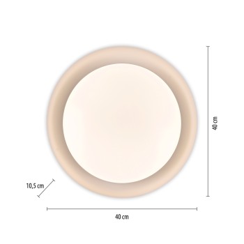 Plafoniera LED OSKO alb Zuma Line 14215-16, 10.5x40 cm, 30W