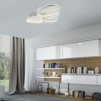 Plafoniera LED PEBBLES alb Zuma Line 14049-16, 6.2x46.5 cm, 31W