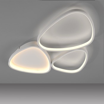 Plafoniera LED PEBBLES alb Zuma Line 14049-16, 6.2x46.5 cm, 31W
