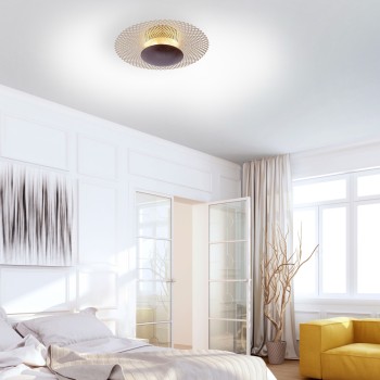 Plafoniera LED NEVIS ruginiu Zuma Line 6551-48, D45 cm, 21W