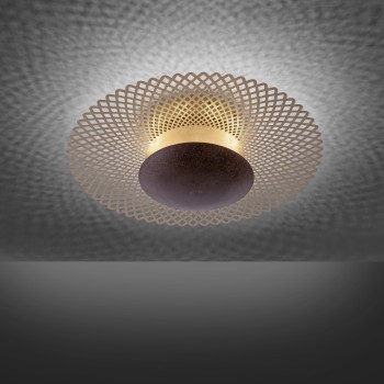 Plafoniera LED NEVIS ruginiu Zuma Line 6551-48, D45 cm, 21W