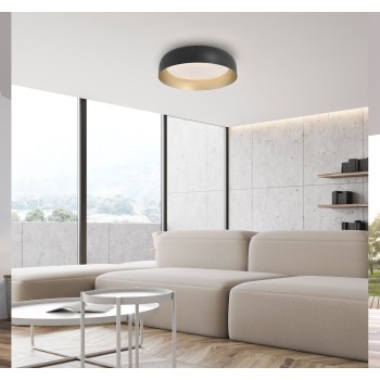 Plafoniera LED OSKO negru Zuma Line 14215-18, 10.5x40 cm, 30W