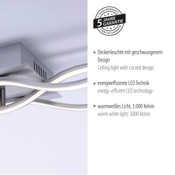 Plafoniera LED WAVE otel Zuma Line 15166-55, 97.5x16 cm, 32W