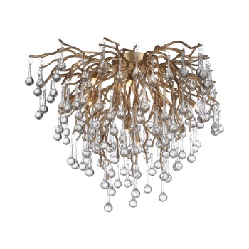 Plafoniera ICICLE alama antichizata Zuma Line 8091-11, D50 cm, 9xG9