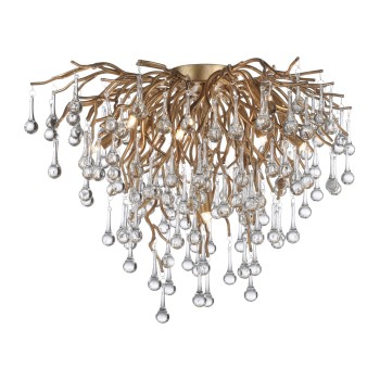 Plafoniera ICICLE alama antichizata Zuma Line 8091-11, D50 cm, 9xG9