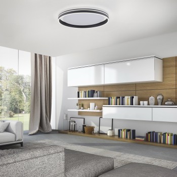 Plafoniera LED Q-VITO antracit Zuma Line 8416-13, D59 cm, 44W