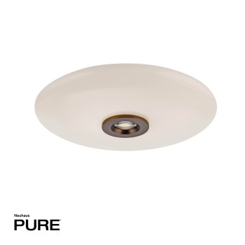Plafoniera LED PURE VITRUM maro metalic inchis Zuma Line 6083-34, D45 cm, 17.1W