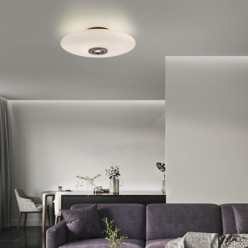 Plafoniera LED PURE VITRUM maro metalic inchis Zuma Line 6083-34, D45 cm, 17.1W