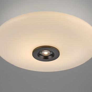 Plafoniera LED PURE VITRUM maro metalic inchis Zuma Line 6083-34, D45 cm, 17.1W