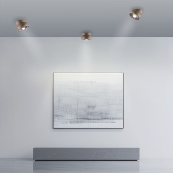 Plafoniera LED PURE MOVE maro Zuma Line 6235-97, D12.5 cm, 12W