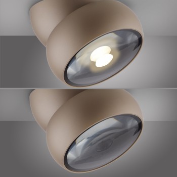 Plafoniera LED PURE MOVE maro Zuma Line 6235-97, D12.5 cm, 12W