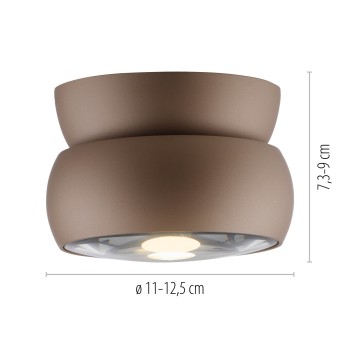 Plafoniera LED PURE MOVE maro Zuma Line 6235-97, D12.5 cm, 12W
