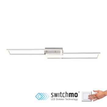 Plafoniera LED IVEN argintiu Zuma Line 14691-55, 7.3x19.8 cm, 40W