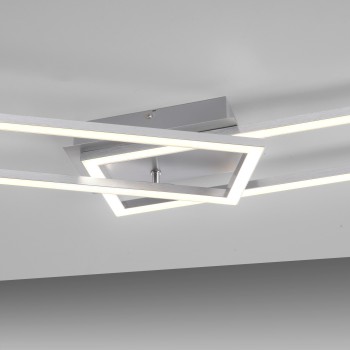 Plafoniera LED IVEN argintiu Zuma Line 14691-55, 7.3x19.8 cm, 40W