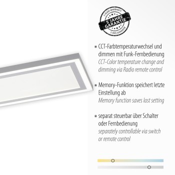 Plafoniera LED EDGING alb Zuma Line 14875-16, 5.6x28 cm, 36W