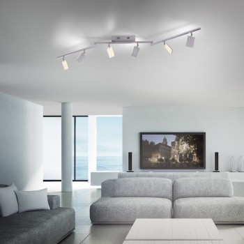 Plafoniera LED PURE-MIRA aluminiu Zuma Line 6358-95, 161x104 cm, 41W