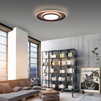Plafoniera LED ARENDA negru Zuma Line 11627-18, D60 cm, 36W, RGB