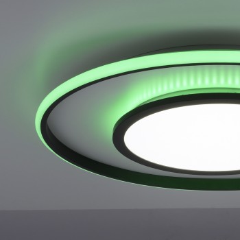 Plafoniera LED ARENDA negru Zuma Line 11627-18, D60 cm, 36W, RGB
