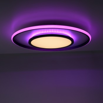 Plafoniera LED ARENDA negru Zuma Line 11627-18, D60 cm, 36W, RGB