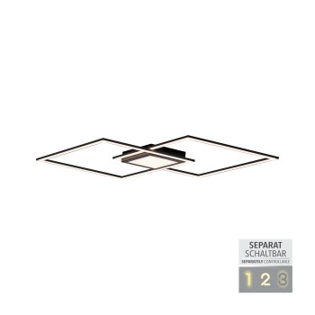 Plafoniera LED ASMIN negru Zuma Line 14695-18, 106x37 cm, 45W