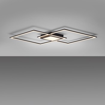 Plafoniera LED ASMIN negru Zuma Line 14695-18, 106x37 cm, 45W