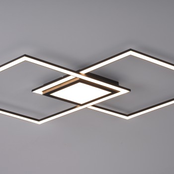 Plafoniera LED ASMIN negru Zuma Line 14695-18, 106x37 cm, 45W