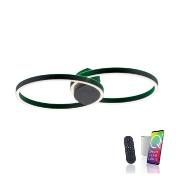 Plafoniera LED Q-MARKO negru Zuma Line 6145-18, 74x45 cm, 42W, RGB
