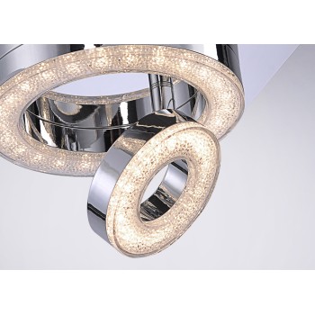 Plafoniera LED TIM crom Zuma Line 14520-17, D17 cm, 6W