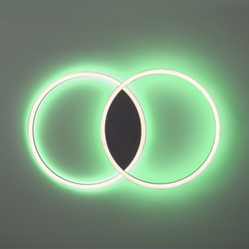 Plafoniera LED Q-MARKO negru Zuma Line 6145-18, 74x45 cm, 42W, RGB