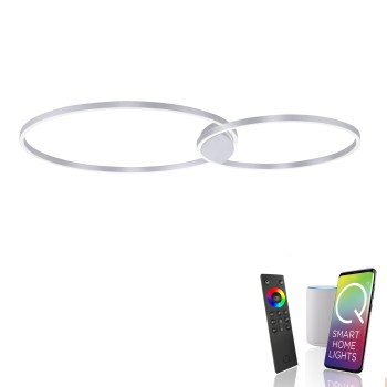 Plafoniera LED Q-KATE otel Zuma Line 6590-95, 124.5x80 cm, 52W