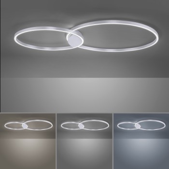 Plafoniera LED Q-KATE otel Zuma Line 6590-95, 124.5x80 cm, 52W