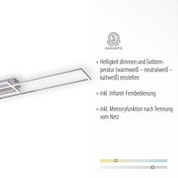 Plafoniera LED IVEN otel Zuma Line 14019-55, 110x25 cm, 45W