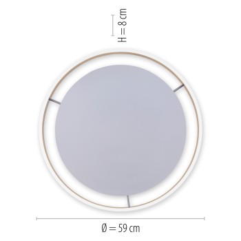 Plafoniera LED Q-VITO alama mata Zuma Line 8416-60, D59 cm, 44W
