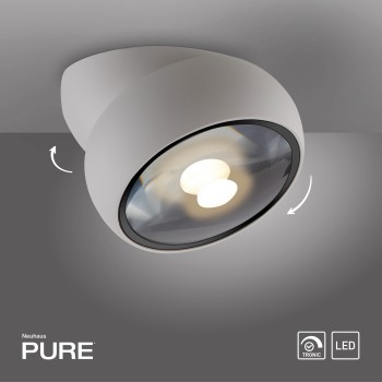 Plafoniera LED PURE MOVE alb Zuma Line 6235-16, D12.5 cm, 12W