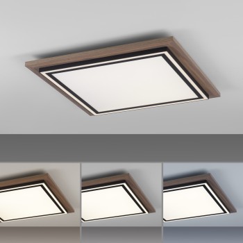 Plafoniera LED PALMA lemn Zuma Line 6141-79, D53.4 cm, 50W