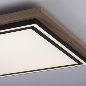 Plafoniera LED PALMA lemn Zuma Line 6141-79, D53.4 cm, 50W