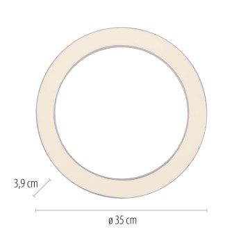 Plafoniera LED PURE LINES ROUND alb Zuma Line 6310-16, D35 cm, 21W