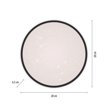 Plafoniera LED KYLE negru Zuma Line 14293-18, 6.5x28 cm, 12W