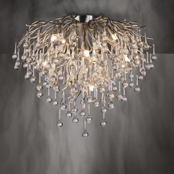 Plafoniera ICICLE otel Zuma Line 8091-55, D50 cm, 9xG9