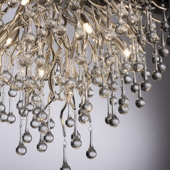 Plafoniera ICICLE otel Zuma Line 8091-55, D50 cm, 9xG9