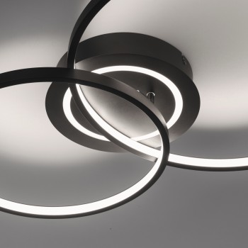 Plafoniera LED ASMINA negru Zuma Line 14540-18, 9x55 cm, 30W