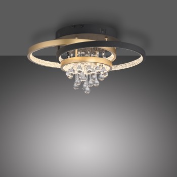 Plafoniera LED ROTAZO negru Zuma Line 6267-68, 45x33 cm, 37W