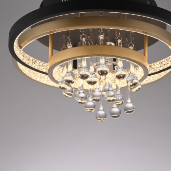 Plafoniera LED ROTAZO negru Zuma Line 6267-68, 45x33 cm, 37W