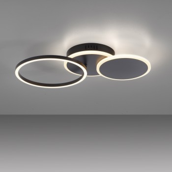 Plafoniera LED SEVENT negru Zuma Line 14116-18, 50x33.4 cm, 25.5W