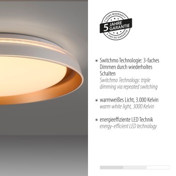 Plafoniera LED SATI alama mata Zuma Line 14368-60, 8.5x43 cm, 23.5W