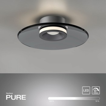 Plafoniera LED PURE MOON gri Zuma Line 6094-15, D32 cm, 13.4W