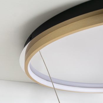 Plafoniera LED TURKAN auriu Zuma Line 250088L-BS, D63.5 cm, 40W